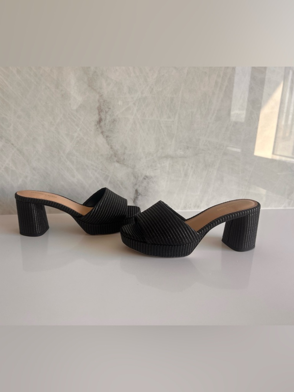 Veronica Beard Block Heel Mules - Picture 4 of 8